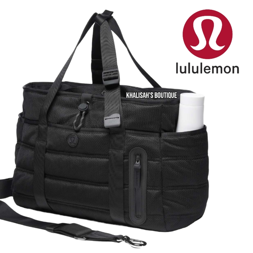 Rare!! NEW!!! ULULEMON Dash All Day Duffel Bag 20L Black NWOT - Picture 1 of 12